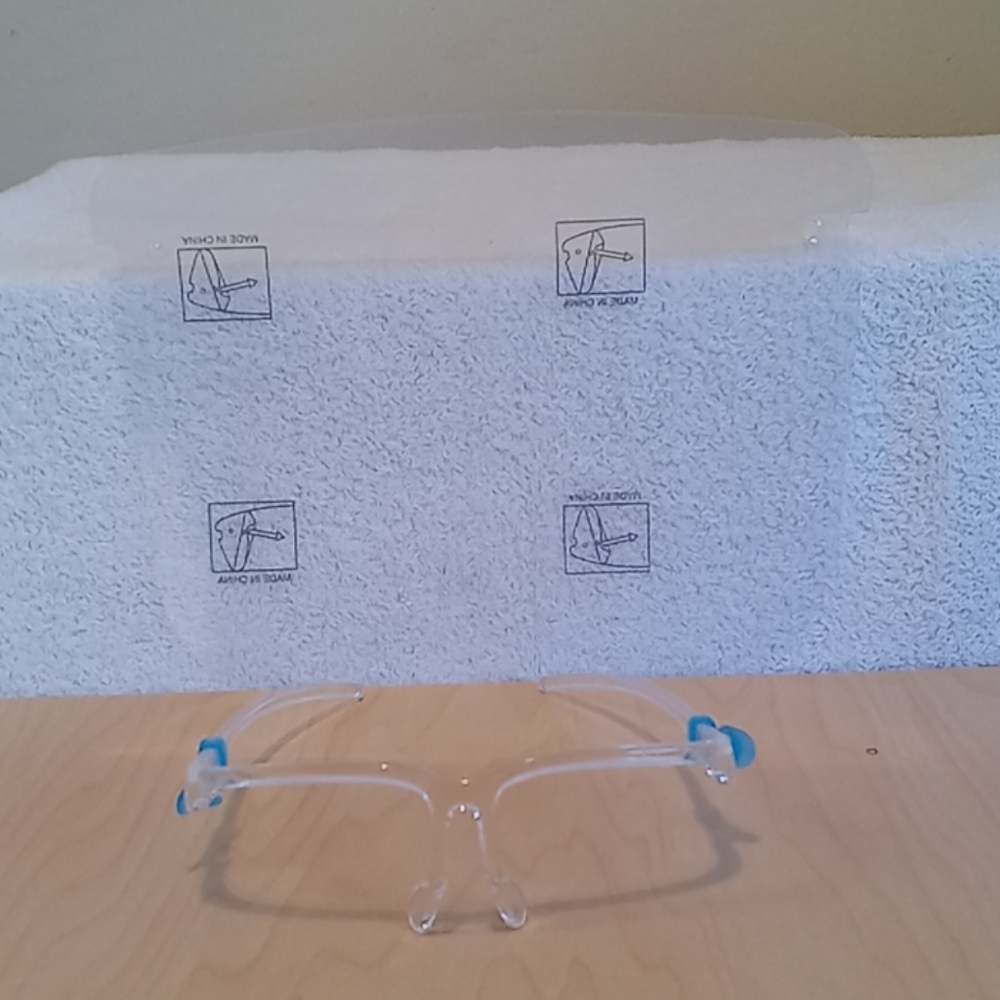 Clear Face Shield with Glass